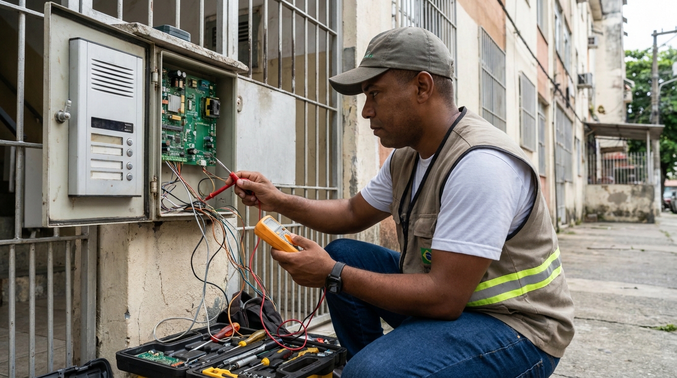 Reparo de Placa e Campainha na Vila Progresso, São José dos Campos‑SP