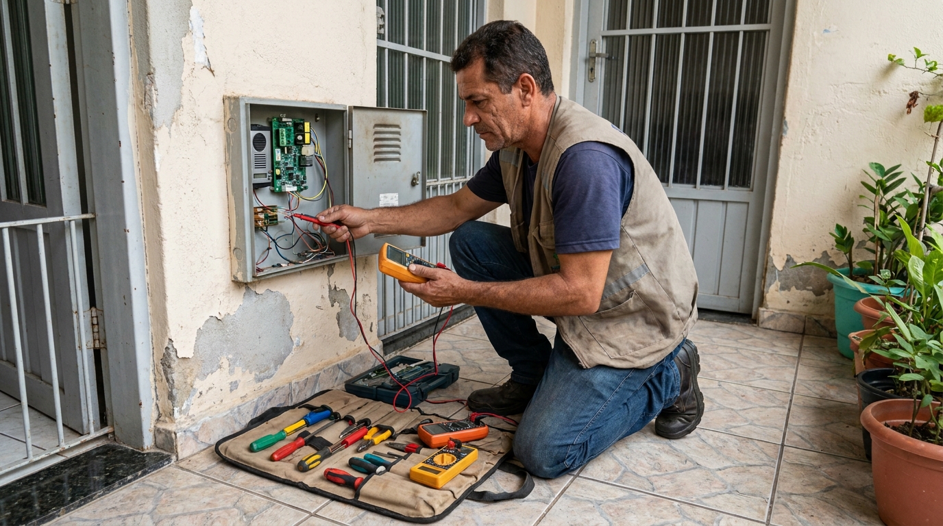 Troca de Fiação de Interfone na Vila Progresso, São José dos Campos‑SP